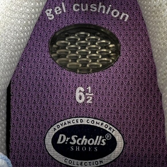 Dr Schoolls Womens Gray Suede Mesh Gel Cushion Sneakers Size 6.5 Walking Shoes - Picture 10 of 10